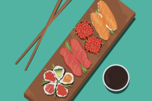 Векторная иллюстрация «Еда/японская кухня»