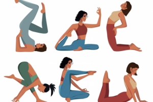 Векторная иллюстрация «Йога/спорт»