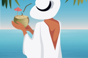 Векторная иллюстрация «Отпуск/путешествие