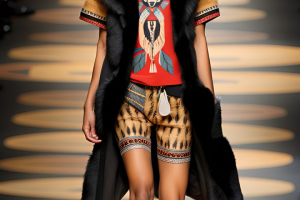 Дизайн коллекции женской одежды: Осень-Зима, тема - "Индейцы"