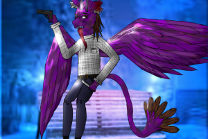 Выросший ангельский дракон Элеонора