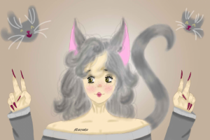 Хуманнизированная кошка/Неко