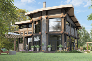 Дом по технологии  пост енд бим