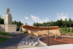 Ладщафт, объемное проектирование, рендринг.