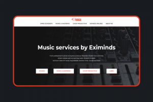 Сайт музыкальных услуг для англоязычной аудитории