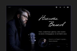 Сайт-визитка для музыканта