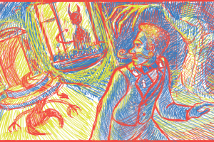 Иллюстрация к произведению Фёдора Сологуба "Мелкий бес"