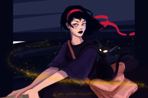 Арт к мультфильму "Служба доставки Кики"