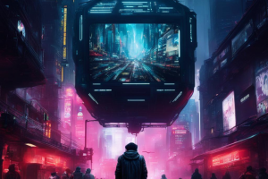 Монитор в городе