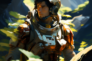 Андроид в лесу