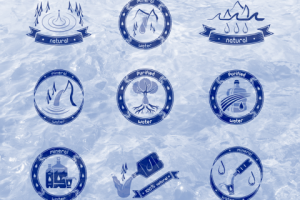 Набор логотипов для питьевой воды