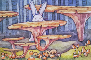 "Охота на грибы" из серии "Жизни кроликов"