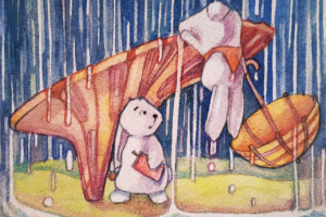 "Внезапный дождь" из серии "Жизнь кроликов"