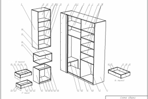 Чертеж прихожей