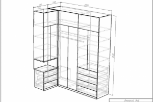 Чертеж прихожей