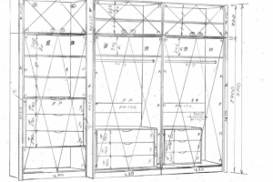 Чертеж гардеробной