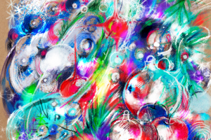 Graphic abstract Christmas illustration