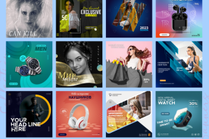 Баннеры, обложки, карточки, дизайн для социальных сетей