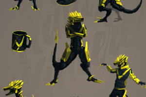 Концепт: Талисман. Кибер-раптор.