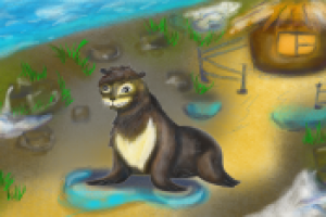 Иллюстрация для сказки про тюленей