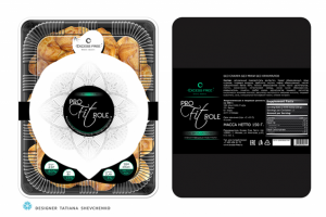 Этикетка для профитролей