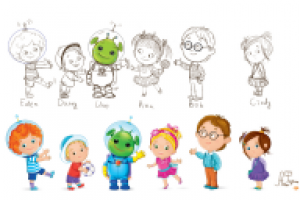 Разработка персонажей для "Азбукварик"