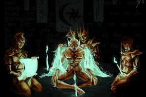 Фан-арт в стиле игры "Морровинд"