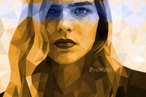 Low poly portrait/ Полигональный портрет
