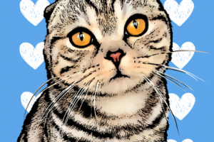 Поп-арт котик