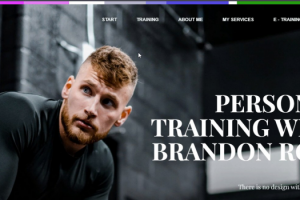 Фитнес тренер стильный дизайн