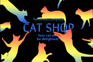 Серия рекламных баннеров "Cat shop"