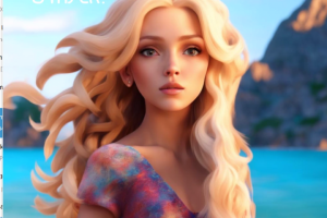 Девушка на берегу моря