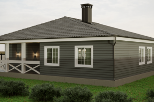 Проект каркасного дома 200 кв.м. - вид 2