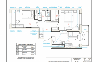 Технический дизайн квартиры 52 кв.м.
