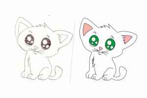 Отрисовка Котик