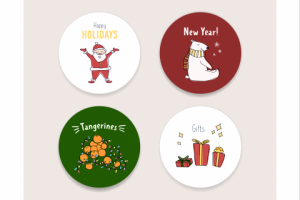 Новогодние наклейки!