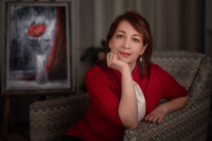 Портрет художницы в интерьере