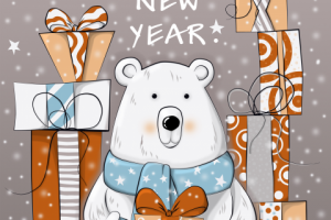 Открытка_Мишка (НГ)