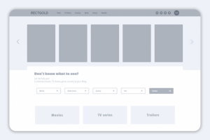 RECTGOLD - Online кинотеатр прототип страницы сериала