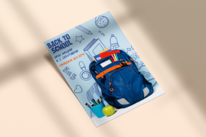 Рекламная листовка Back to school
