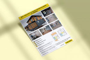 Макет листовки для продажи дома