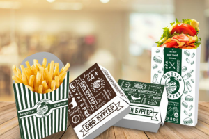 Линейка упаковок для фаст фуда