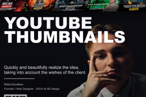 Дизайн превью для видео на YOUTUBE