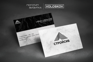 Создание логотипа и визитки для строительной компании.