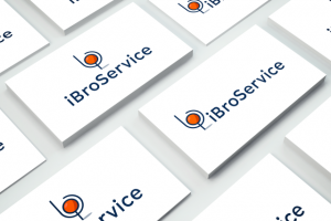 Логотип для компании по ремонту смартфонов iBroService