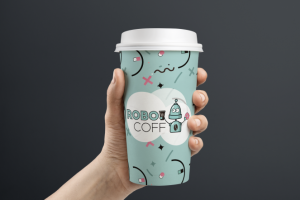 Логотип и фирменный стиль для кофейни в Варшаве