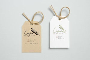 Логотип для детского люксового эко бренда одежды "Лапа"