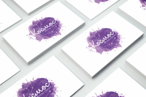 Логотип + фирменный стиль для шоурума Космос