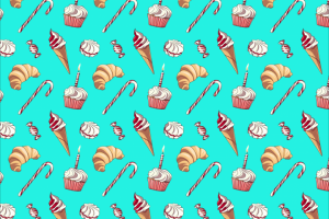 Паттерн для кондитерского магазина