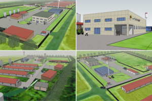 Визуализация планировочного решения фермерского хозяйства.